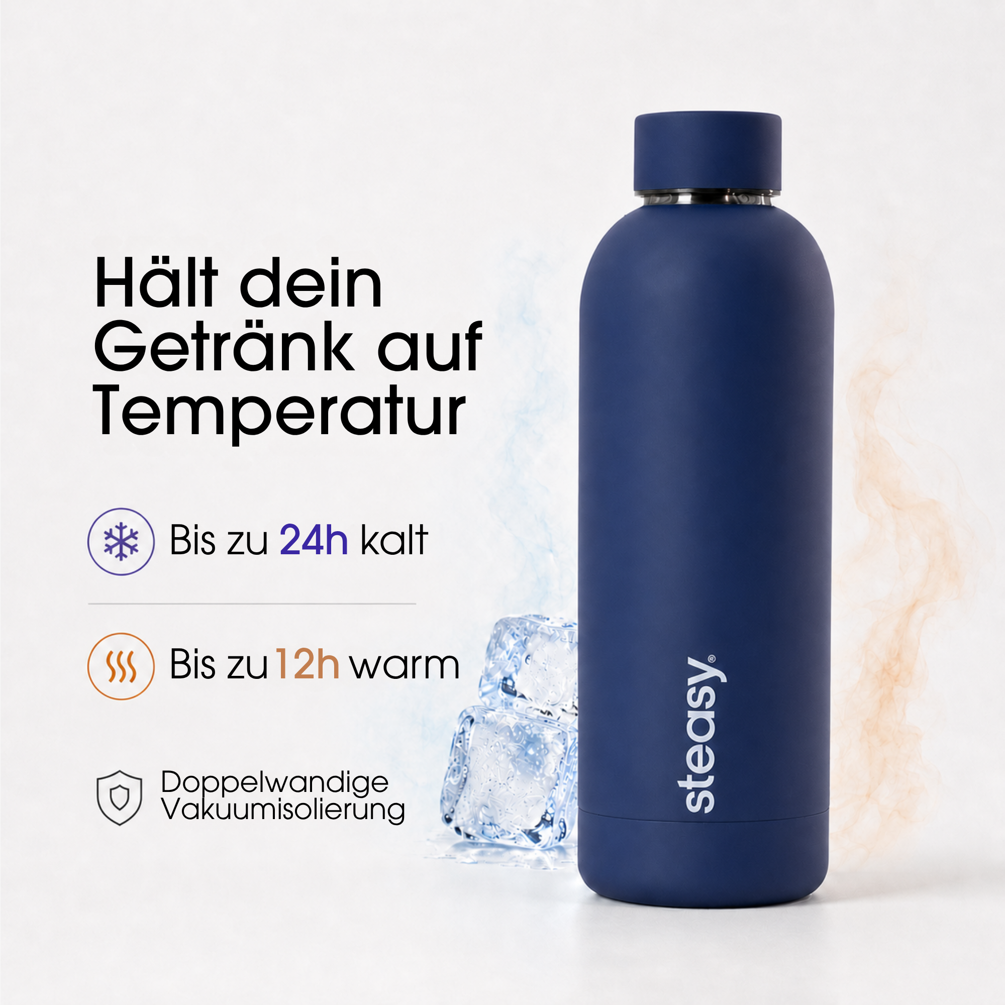 Steasy Edelstahl Thermoflasche in Purple Ginger