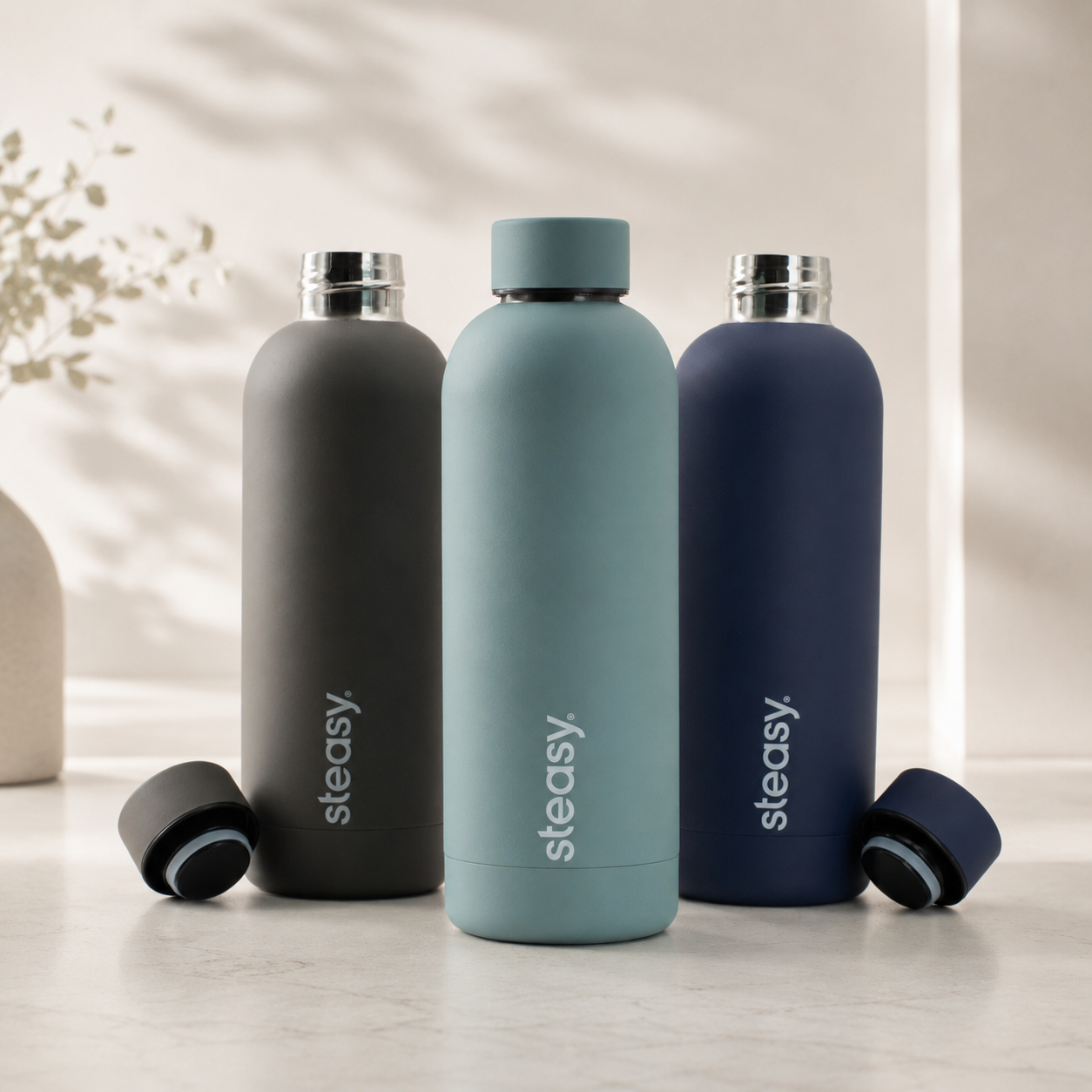 Steasy Edelstahl Thermoflasche in Lava Salt