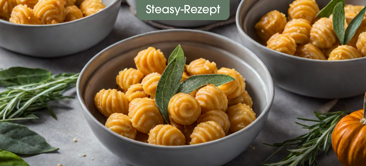 Rezept | Kürbis-Gnocchi mit Salbei-Braunbutter