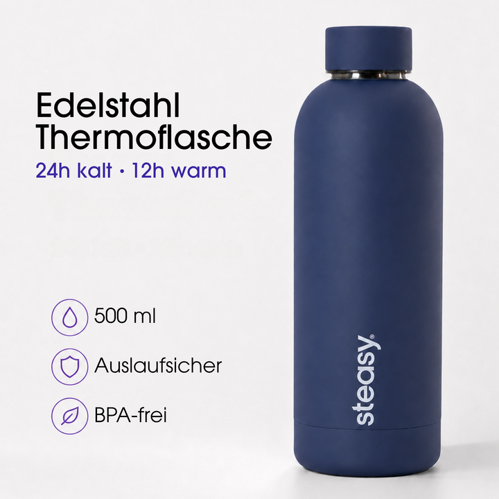 Steasy Edelstahl Thermoflasche in Purple Ginger