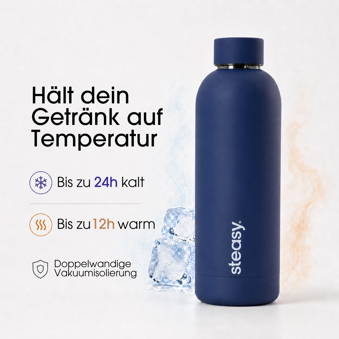 Steasy Edelstahl Thermoflasche in Purple Ginger
