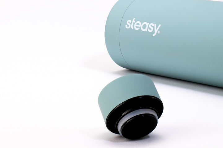 Steasy Edelstahl Thermoflasche in Green Pepper
